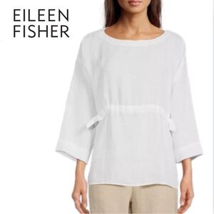 Eileen Fisher 100% Organic Linen Top